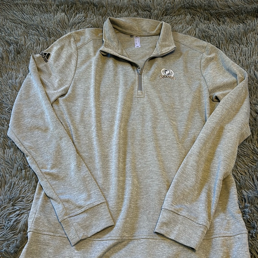 Boys XL Adidas golf pullover in grey